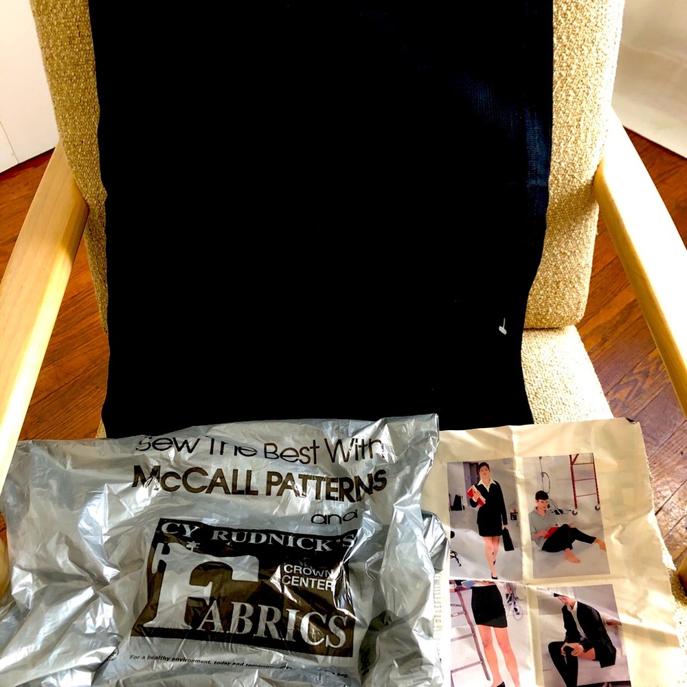 Designer wool fabric SOLD